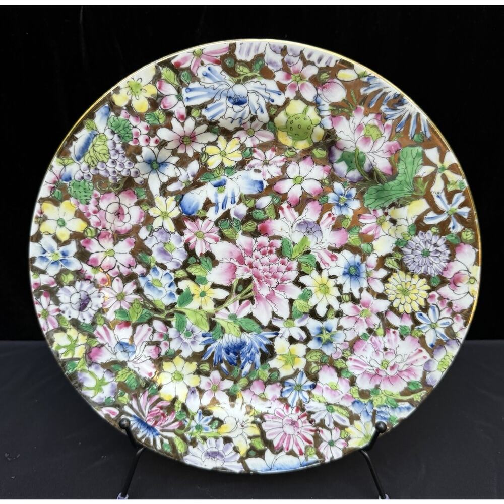 RARE Vintage Princess House Platter 10” Plate HAND PAINTED PORCELAIN -A91